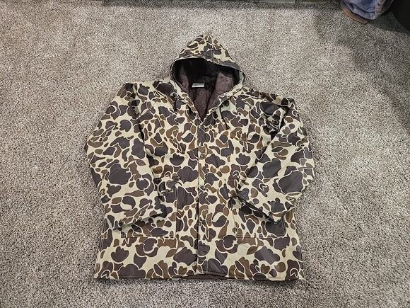 Winchester Other - Winchester NOS Vtg 80s Frog Skin Camo Duck Hunting Parka Jacket Mens Sz Large